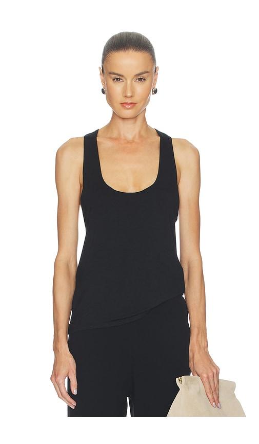 Eterne Soft Jersey Hedi Top in Black by ETERNE
