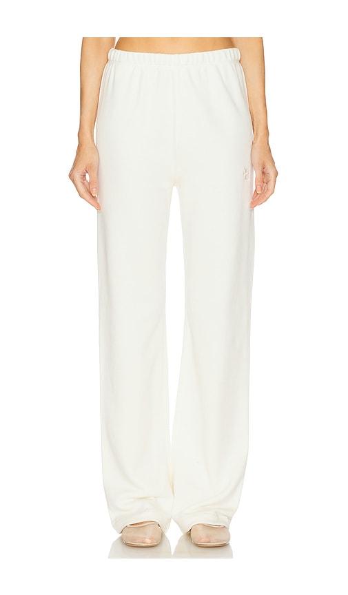 Eterne Straight Leg Sweatpant in Cream by ETERNE