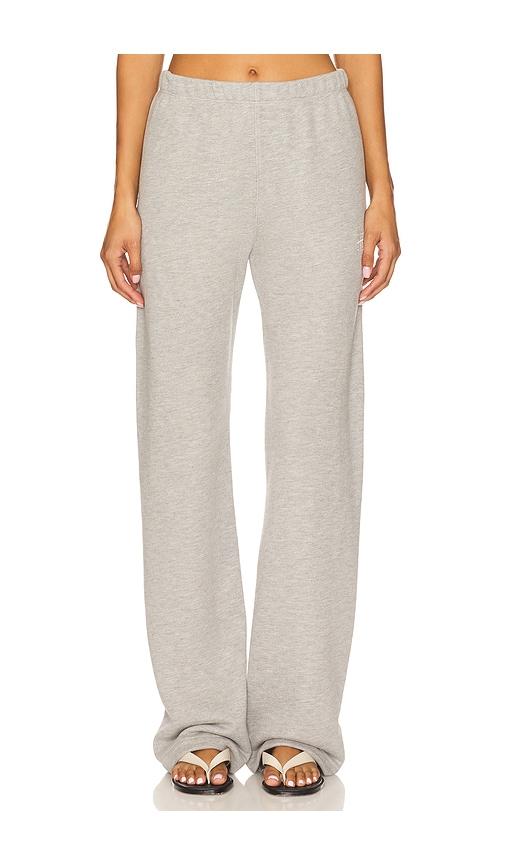 Eterne Straight Leg Sweatpant in Light Grey by ETERNE