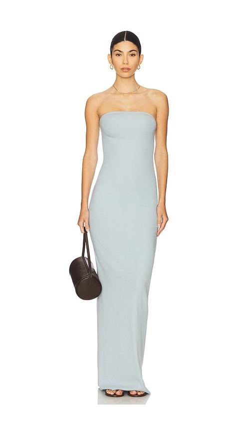 Eterne Tube Maxi Dress in Baby Blue by ETERNE