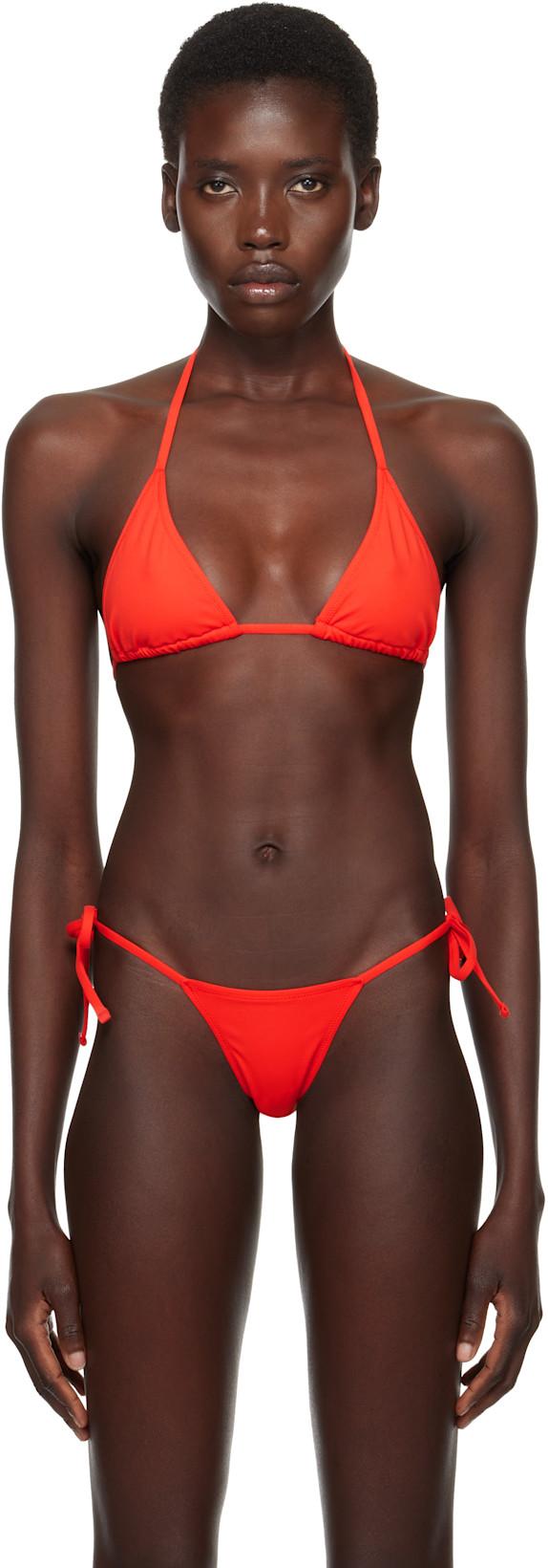 Red Isla Bikini Top by ETERNE