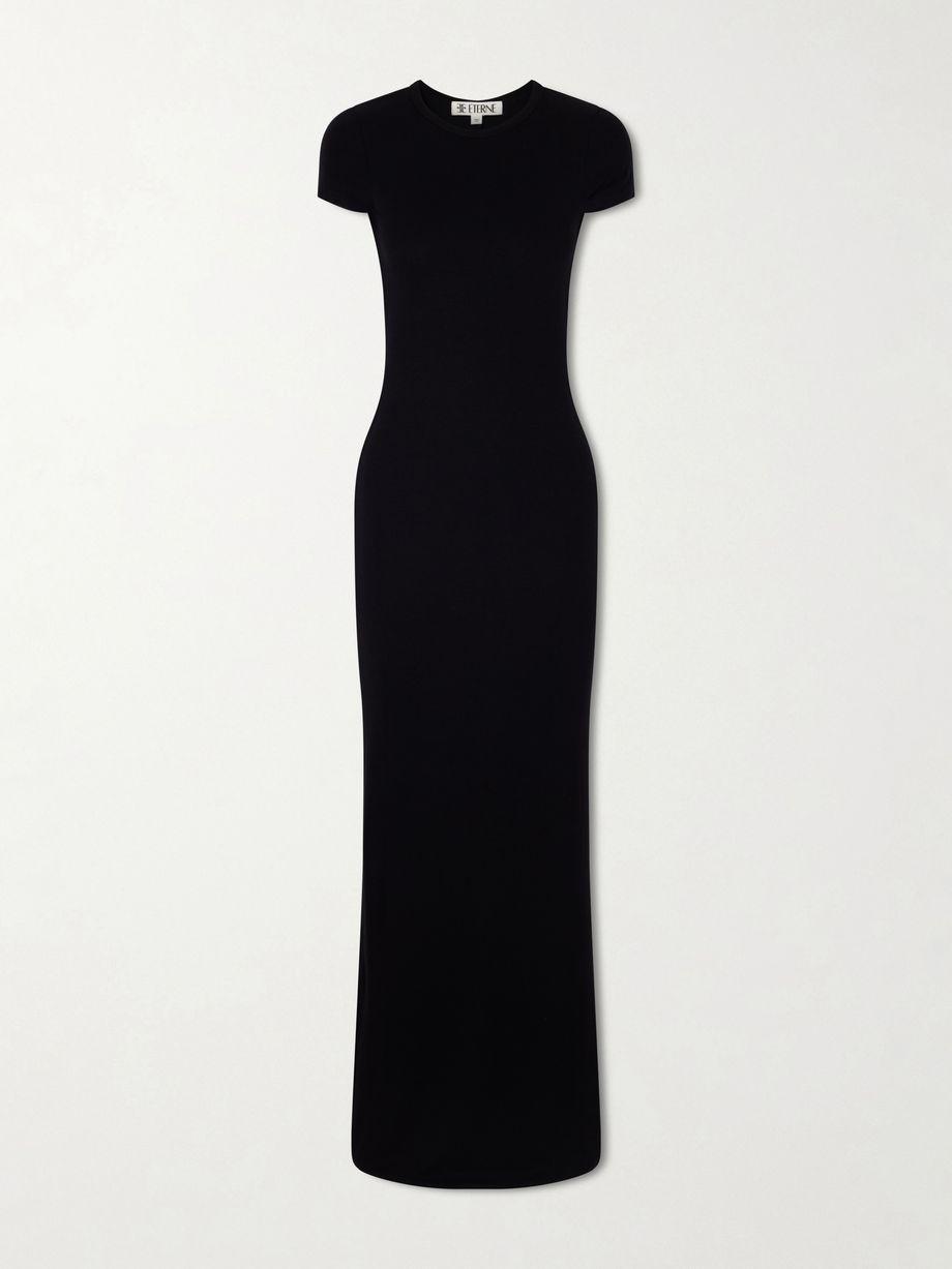 Ribbed jersey maxi dress by ETERNE