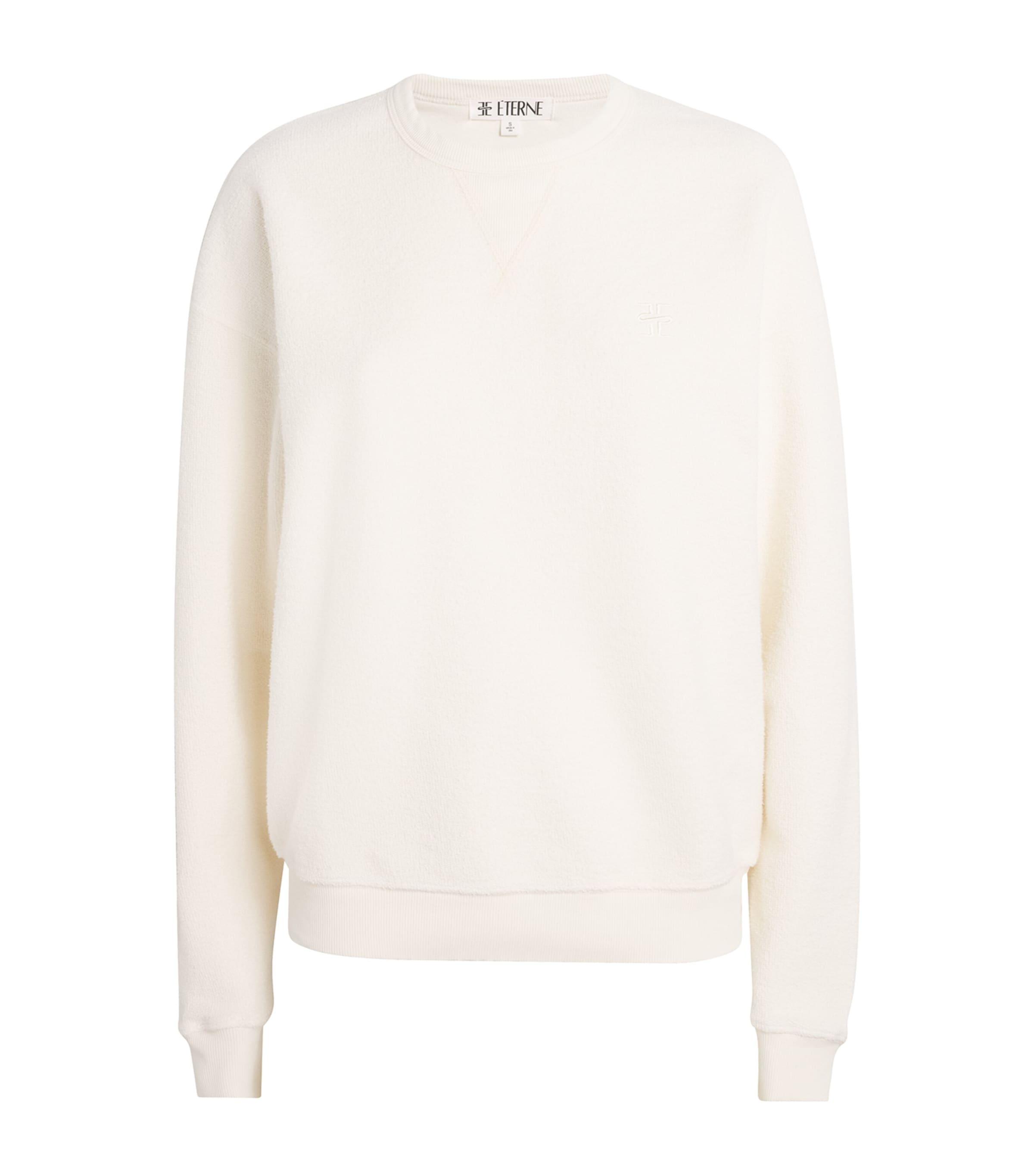ÉTERNE Cotton French Terry Sweatshirt by ETERNE