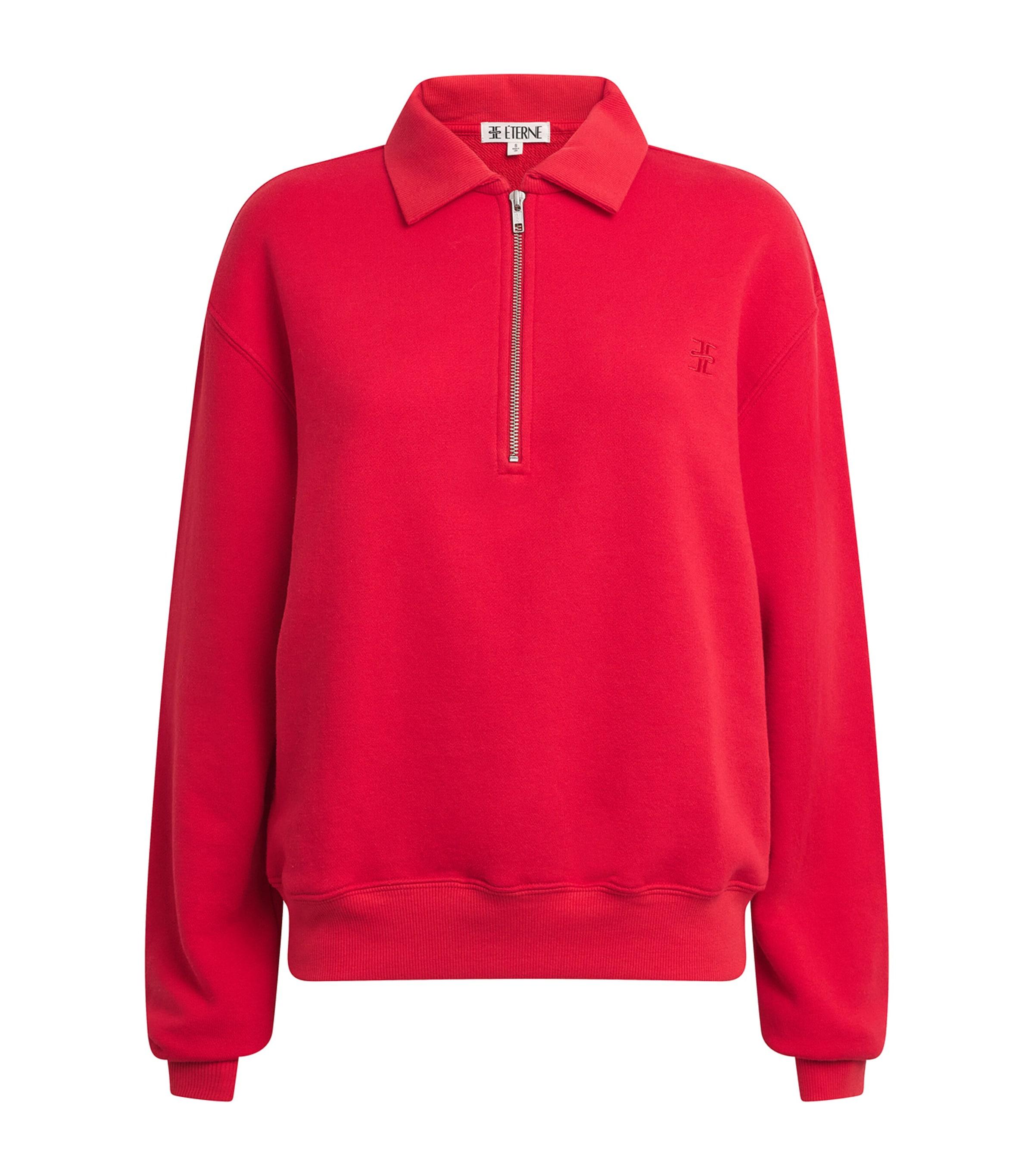 ÉTERNE French Terry Polo Sweatshirt by ETERNE