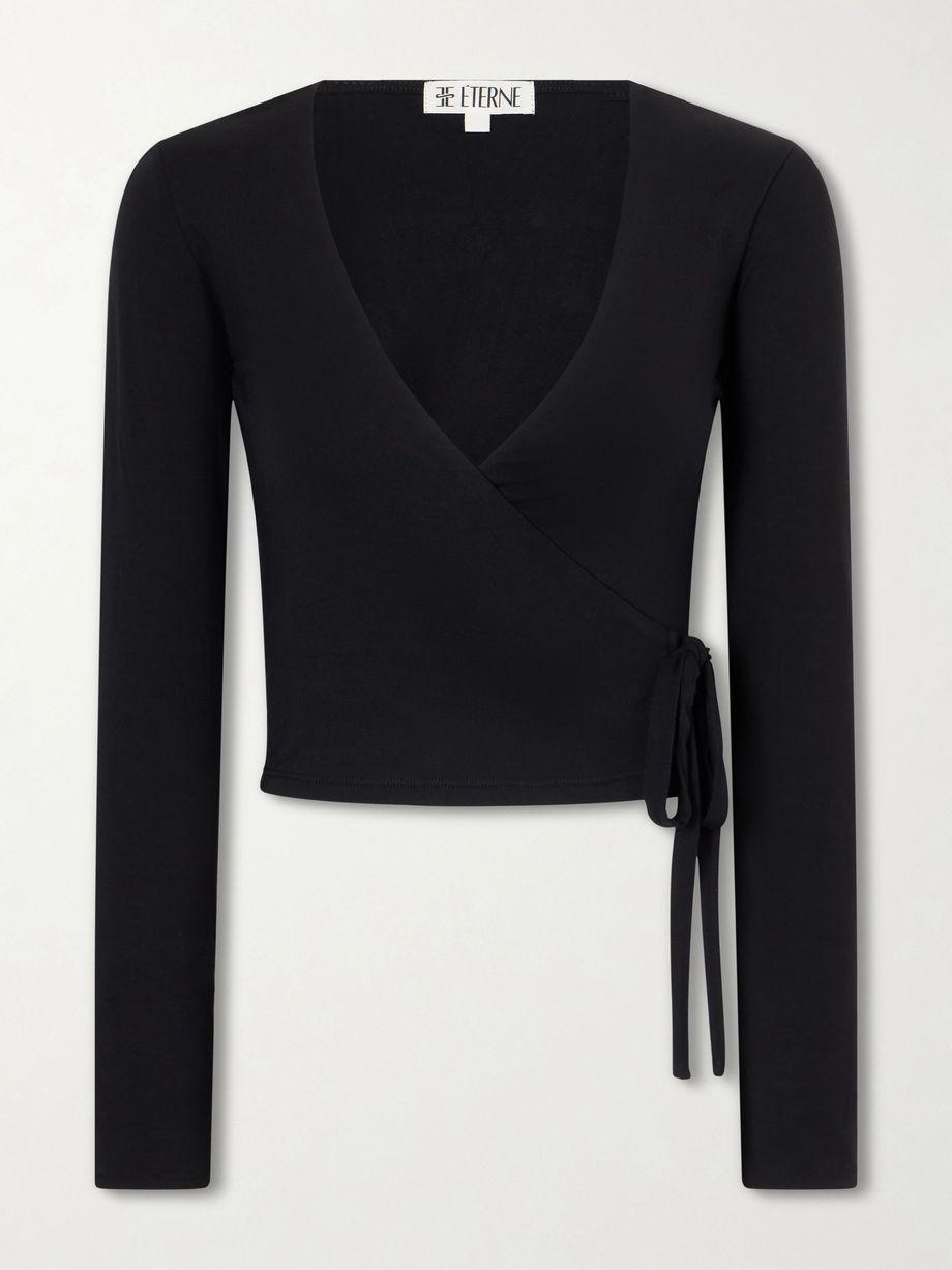 Wrap jersey T-shirt by ETERNE