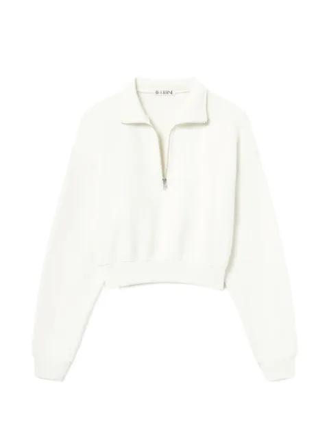 half-zip cropped sweatshirt by ETERNE