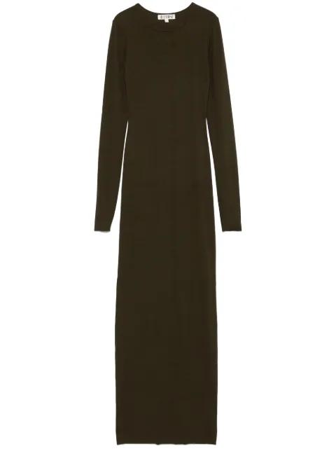 longsleeved crew-neck maxi dress by ETERNE