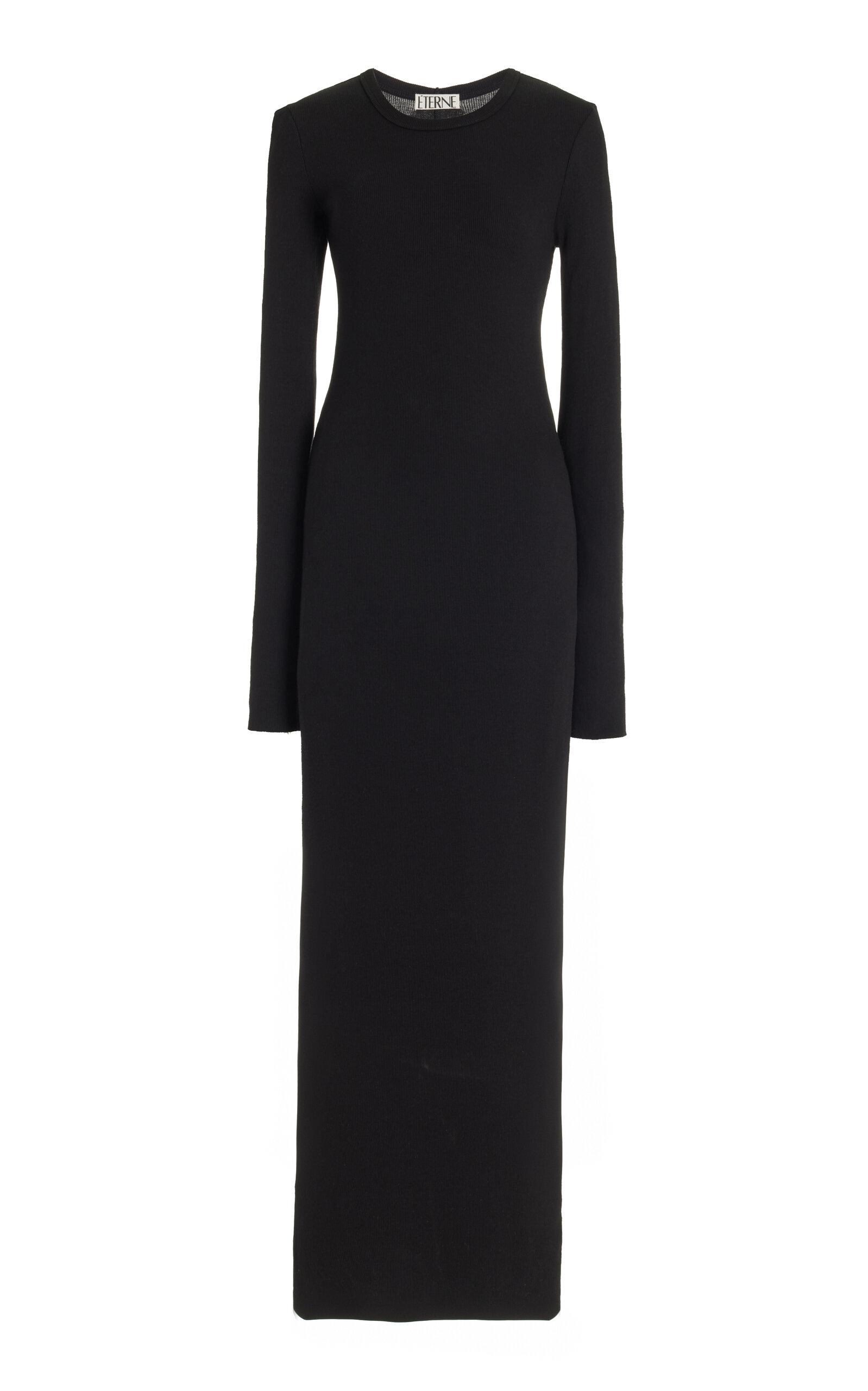 Éterne Crewneck Cotton-Blend Maxi Dress - Moda Operandi by ETERNE