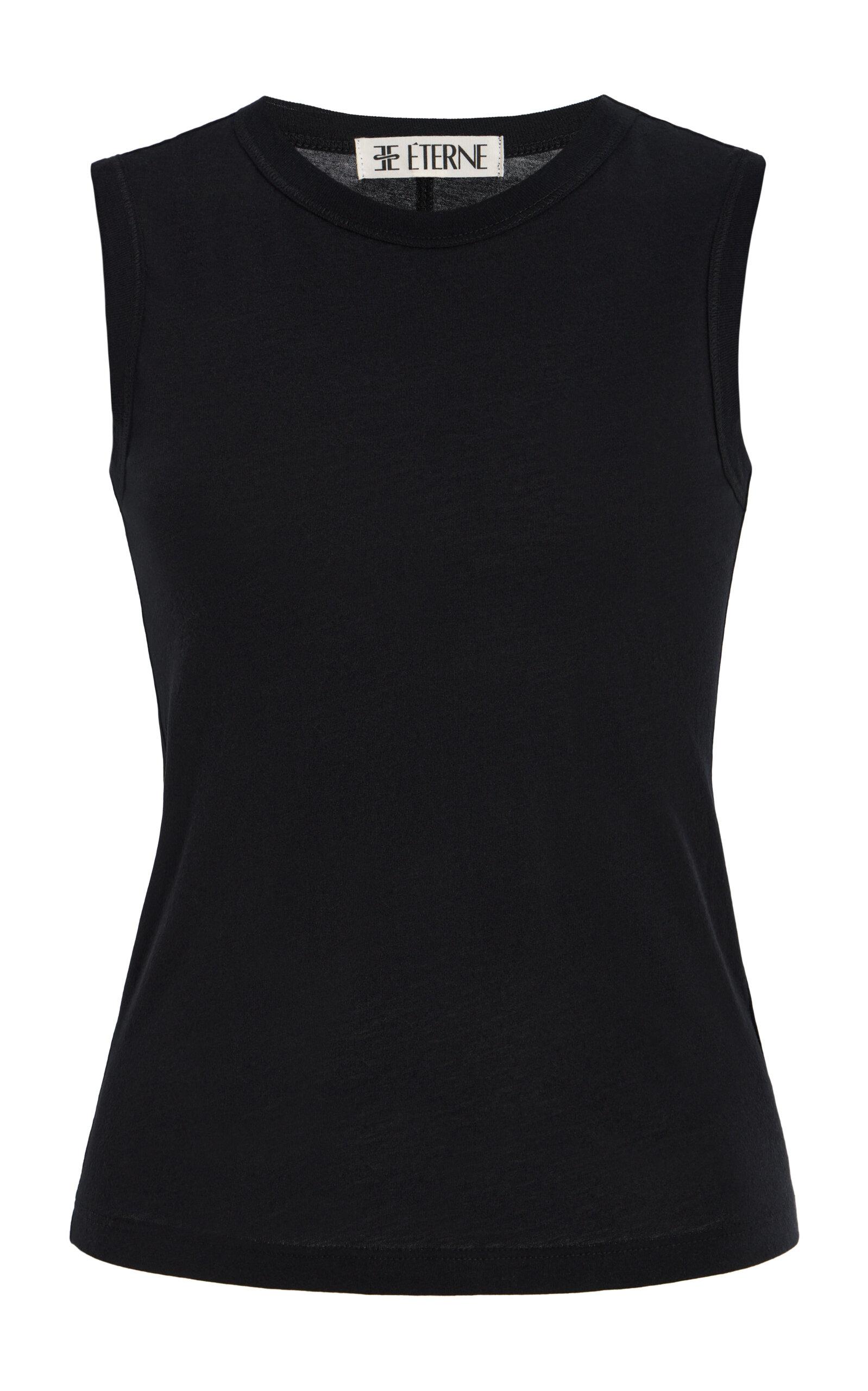 Éterne Fitted Cotton-Modal Muscle Tank Top - Moda Operandi by ETERNE