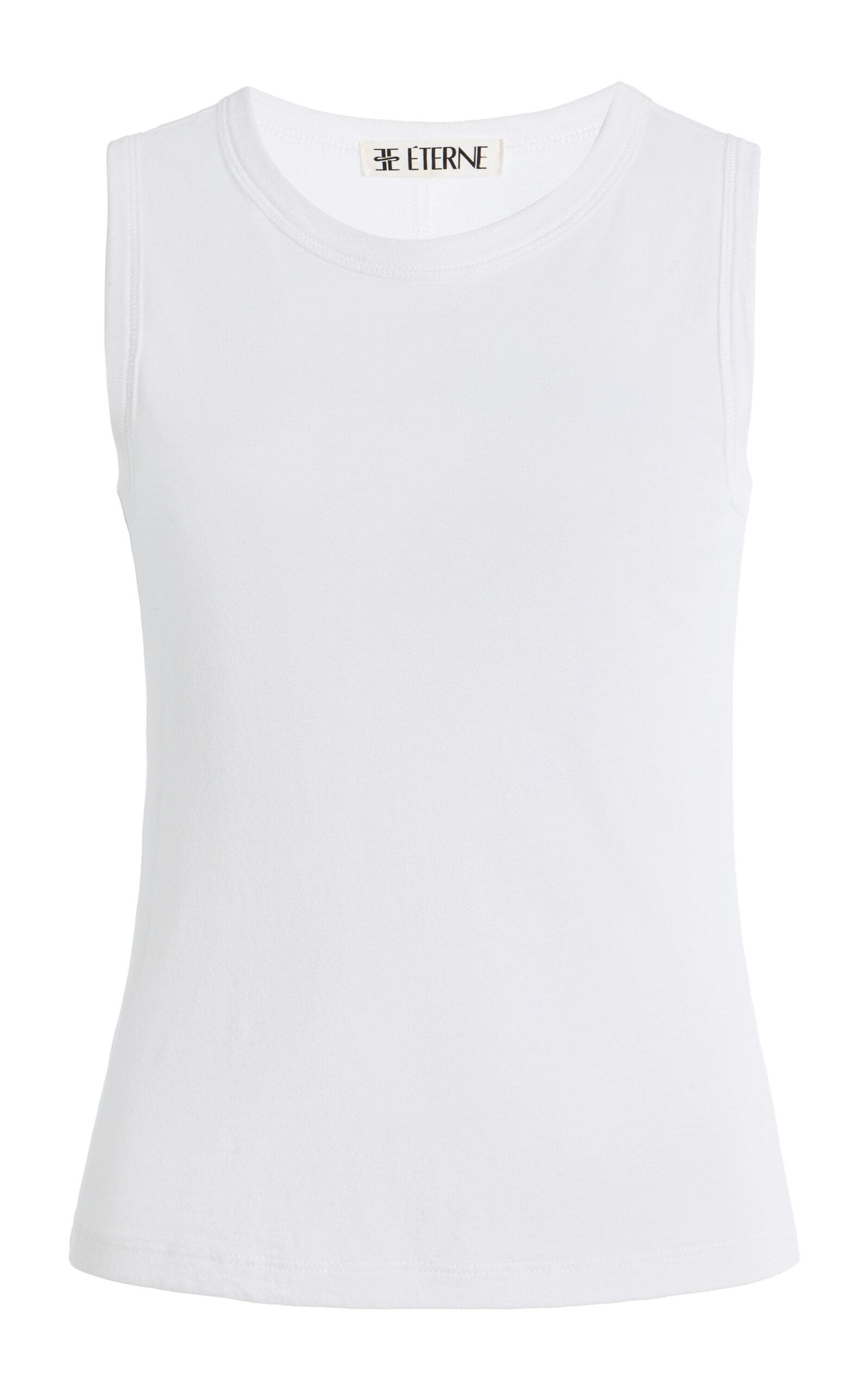 Éterne Fitted Cotton-Modal Muscle Tank Top - Moda Operandi by ETERNE