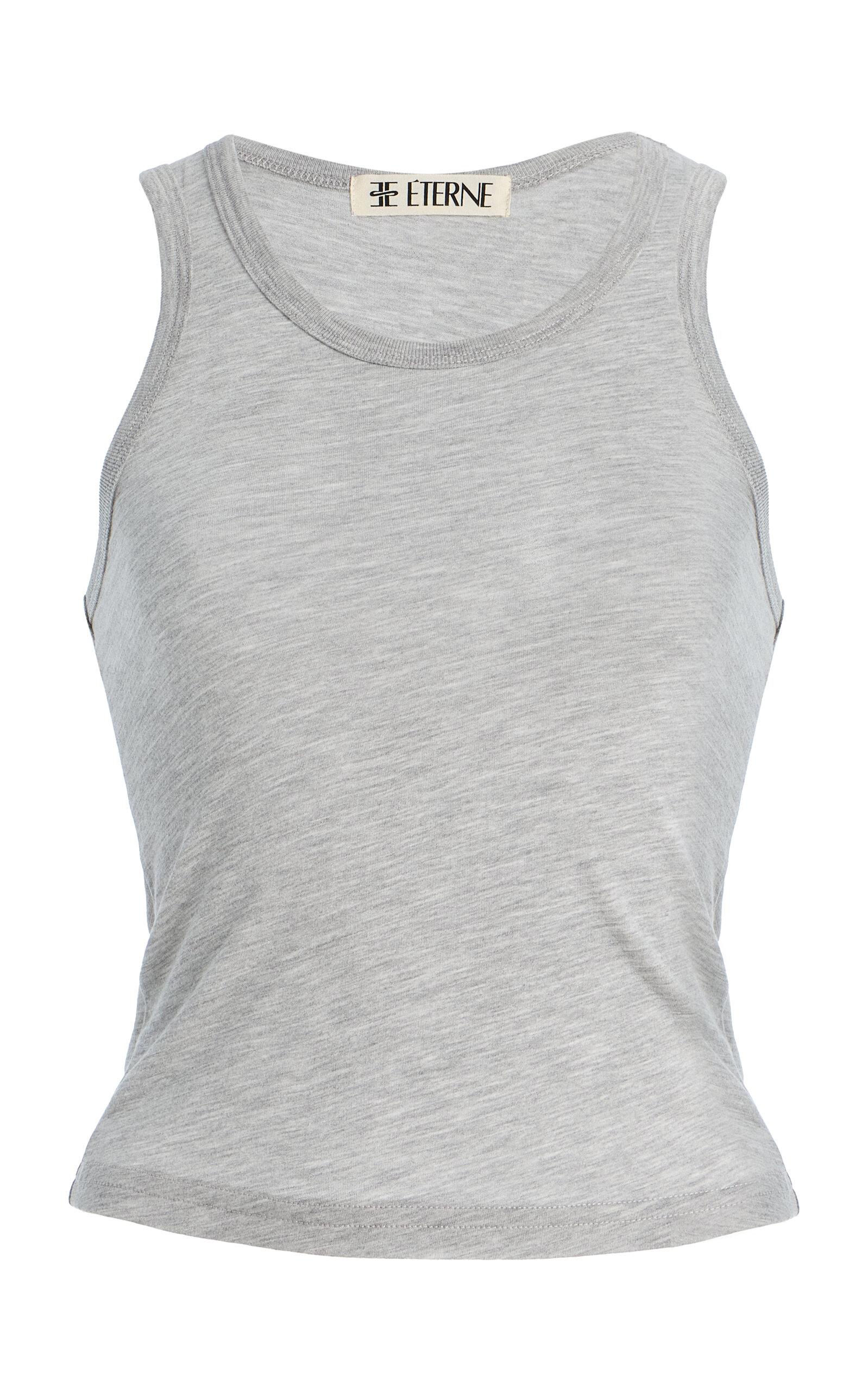 Éterne Fitted Cotton-Modal Tank Top - Moda Operandi by ETERNE