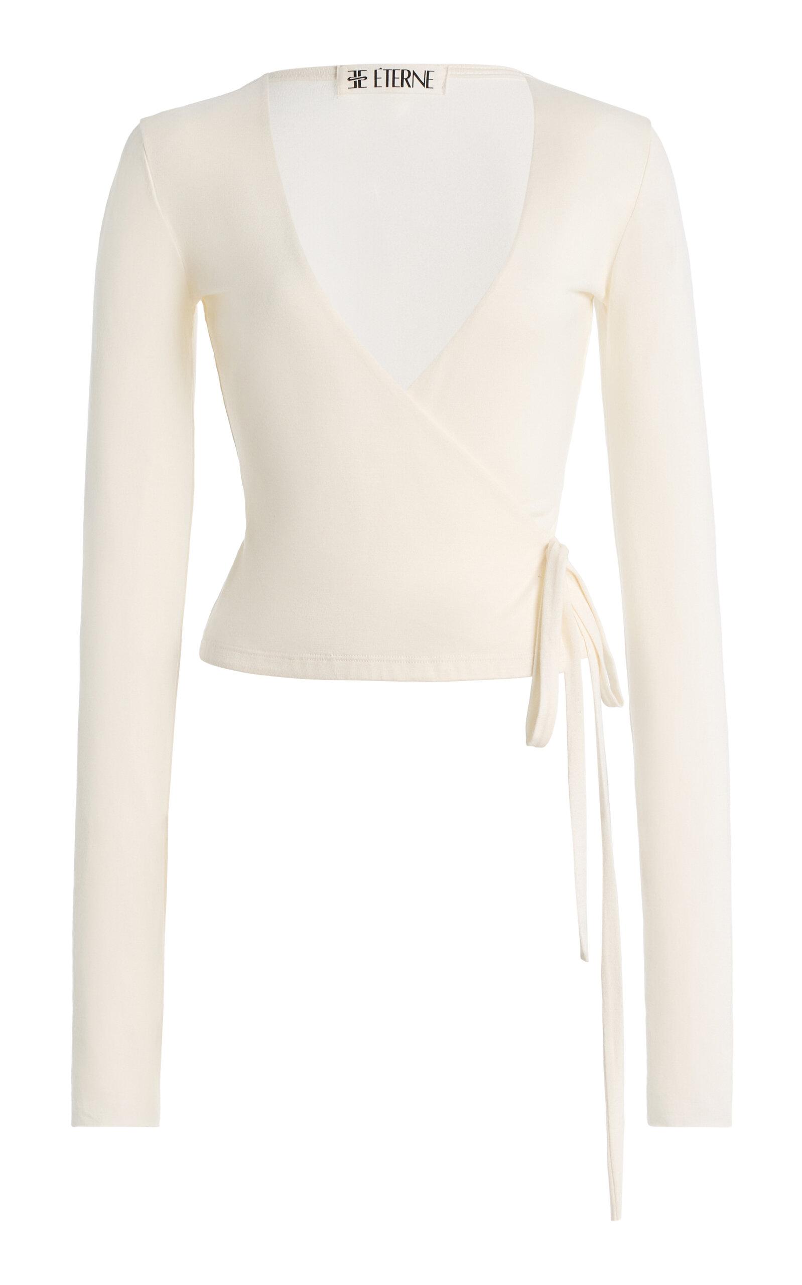 Éterne Jersey Wrap Top - Moda Operandi by ETERNE