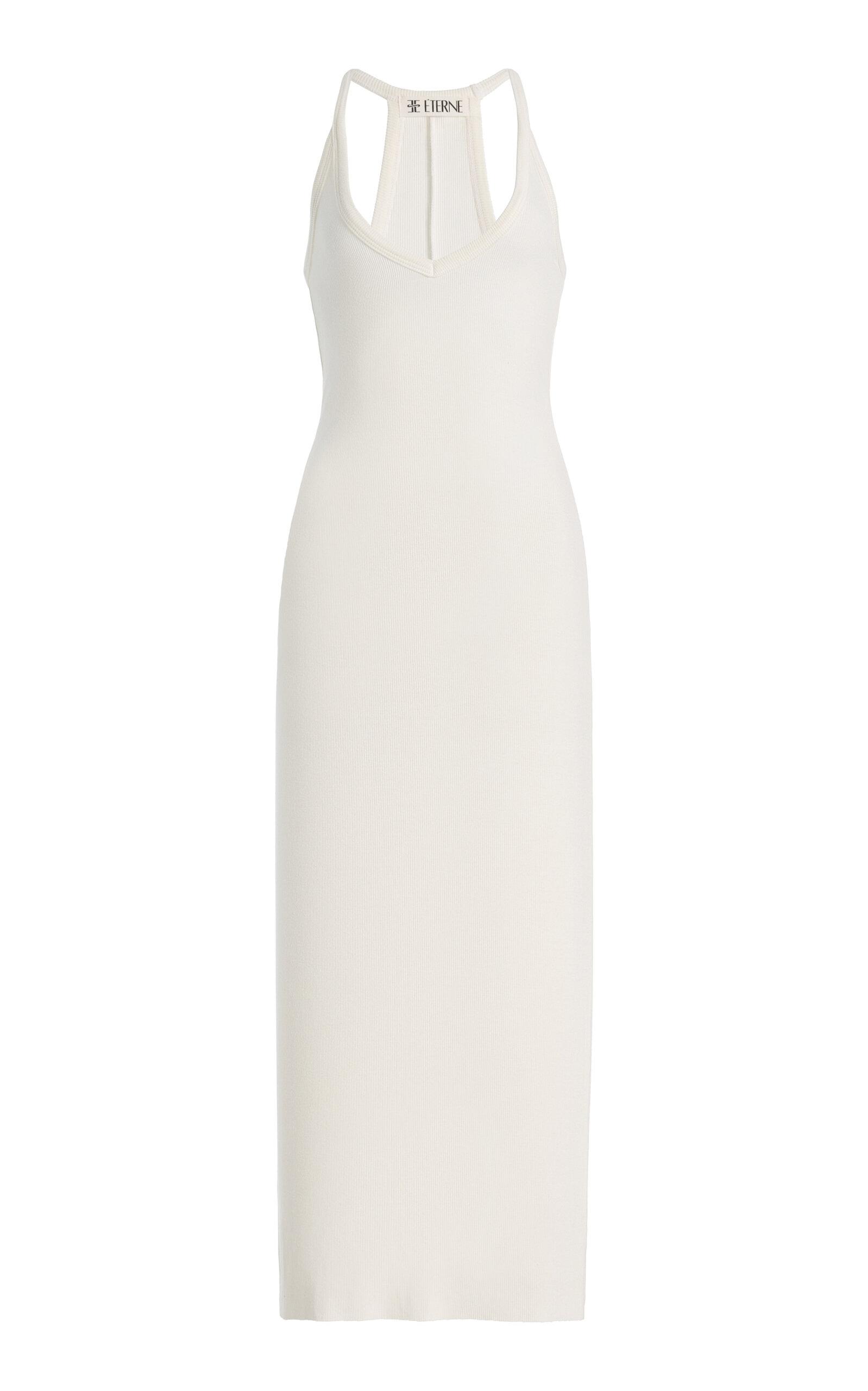 Éterne Ribbed Jersey Halter Maxi Dress - Moda Operandi by ETERNE