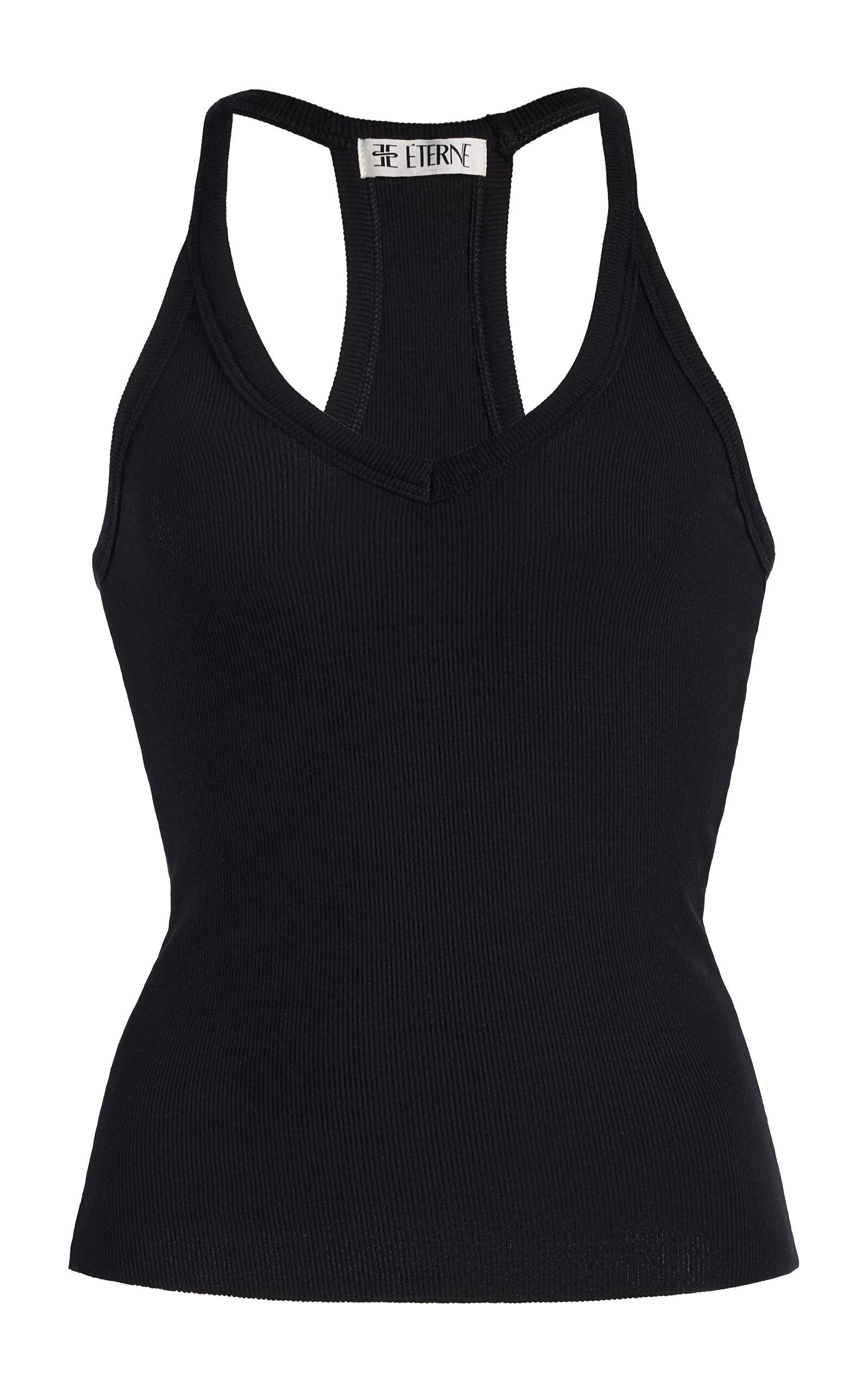 Éterne Ribbed Jersey Racerback Tank Top -oda Operandi by ETERNE