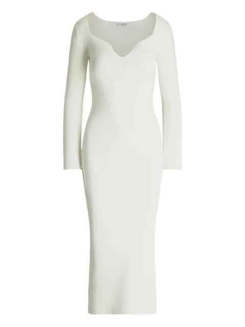 Taurus side-split long dress by ETHER