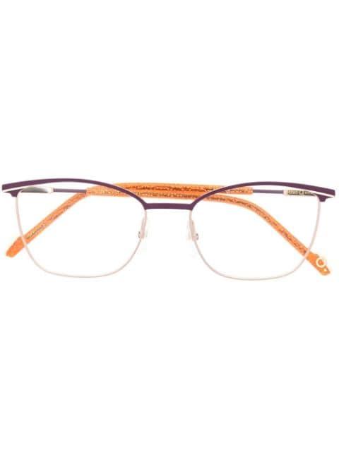 Amethyst square-frame glasses by ETNIA BARCELONA