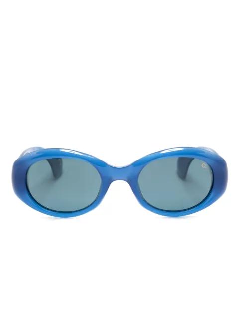 quilt-detailing oval-frame sunglasses by ETNIA BARCELONA