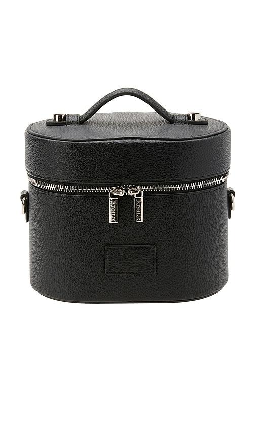 ETOILE COLLECTIVE Oval Toiletry Case in Black by ETOILE COLLECTIVE