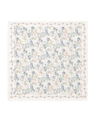 Botanical Print Silk Pocket Square by ETON