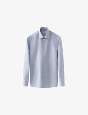 Business Fine Striped Slim-Fit Signature Cotton-Twill Shirt by ETON
