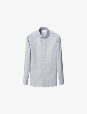 Check-Print Slim-Fit Cotton-Twill Shirt by ETON