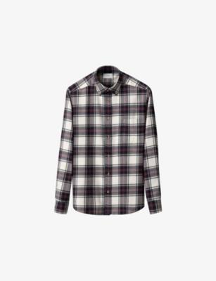 Checked Casual-Fit Cotton-Flannel Shirt by ETON