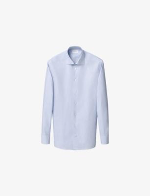 Checked Contemporary-Fit Cotton-Twill Shirt by ETON