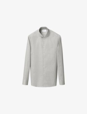 Checked Slim-Fit Cotton-Twill Shirt by ETON