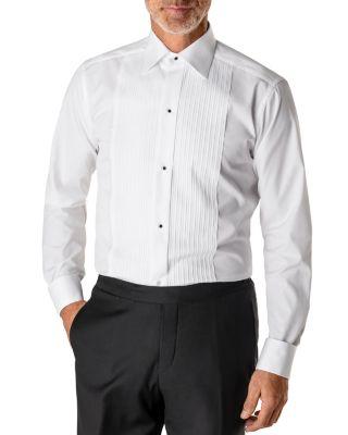 Contemporary Fit Pleated Bib Tuxedo Shirt by ETON