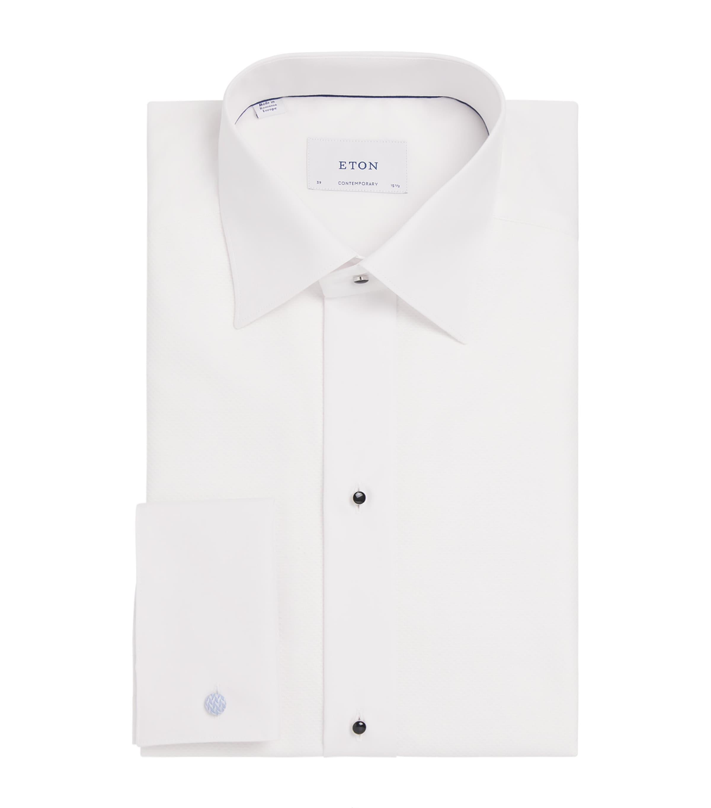 Cotton Pique-Front Shirt by ETON
