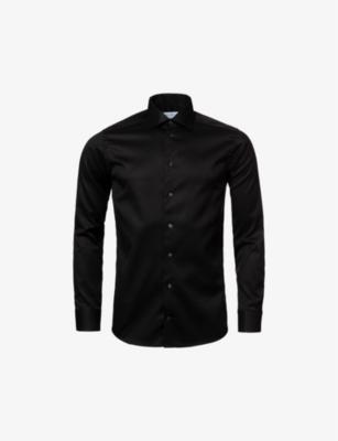 Cutaway-Collar Single-Cuff Contemporary-Fit Cotton-Twill Shirt by ETON