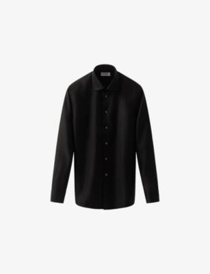 Cutaway-Collar Single-Cuff Slim-Fit Cotton-Twill Shirt by ETON