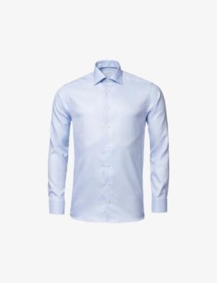 Cutaway-Collar Single-Cuff Slim-Fit Cotton-Twill Shirt by ETON