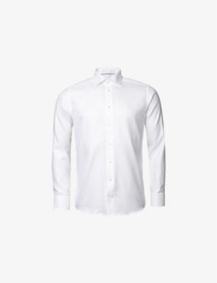 Cutaway-Collar Single-Cuff Slim-Fit Cotton-Twill Shirt by ETON