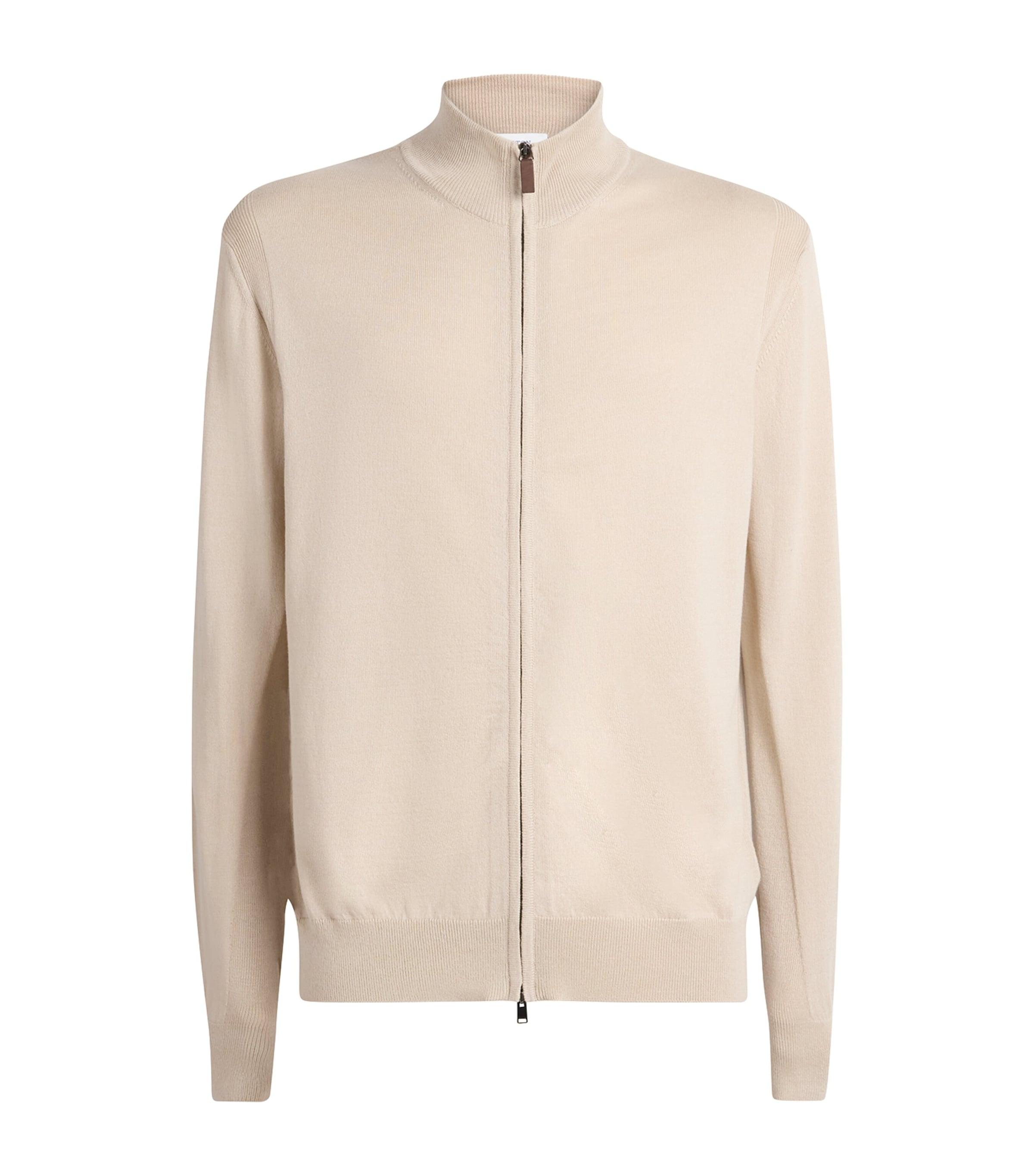 Eton Cotton Zip Cardigan by ETON