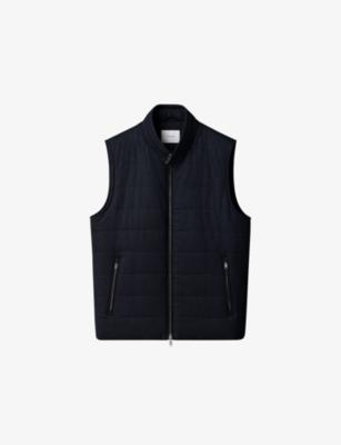 Flannel Zip Wool Vest by ETON