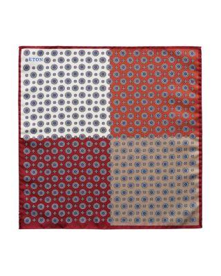 Four Medallion Silk Pocket Square by ETON