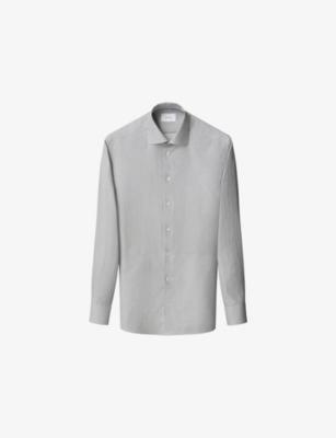 Geo-Print Contemporary-Fit Cotton-Twill Shirt by ETON