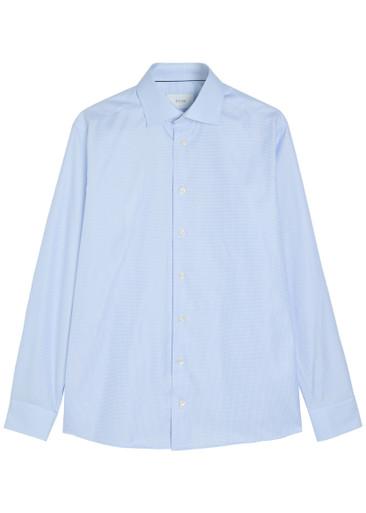 Houndstooth cotton-twill shirt by ETON
