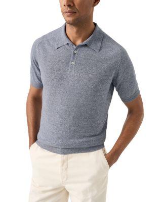 Linen Blend Knit Polo Shirt by ETON