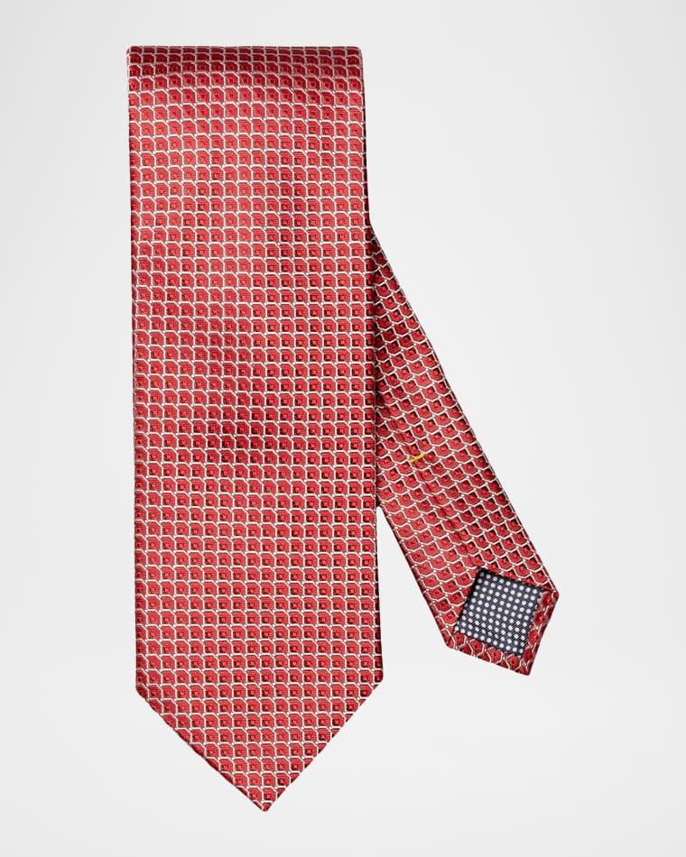 Men's Geometric Silk Tie by ETON