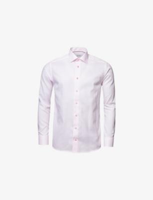 Micro-Print Contemporary-Fit Cotton-Poplin Shirt by ETON