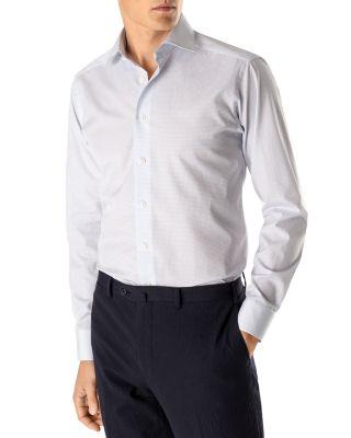 Micro Print Contemporary Fit Dress Shirt by ETON