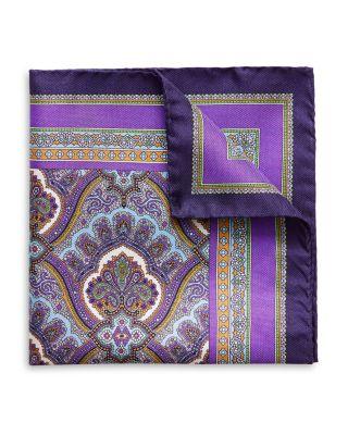 Paisley Silk Pocket Square by ETON
