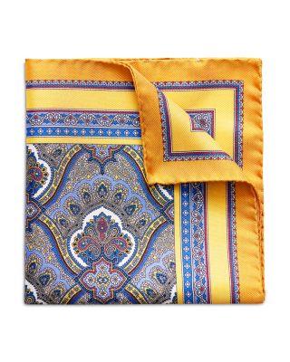 Paisley Silk Pocket Square by ETON