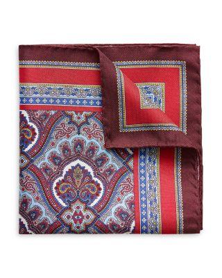 Paisley Silk Pocket Square by ETON