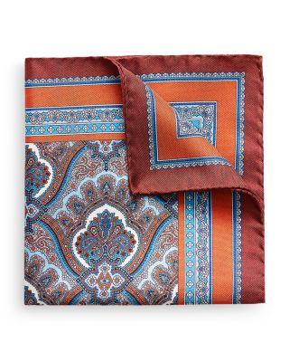 Paisley Silk Pocket Square by ETON