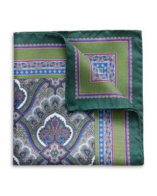 Paisley Silk Pocket Square by ETON