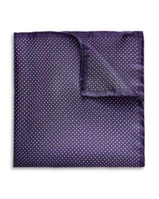 Polka Dot Silk Pocket Square by ETON