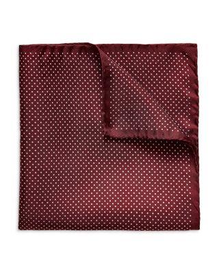 Polka Dot Silk Pocket Square by ETON